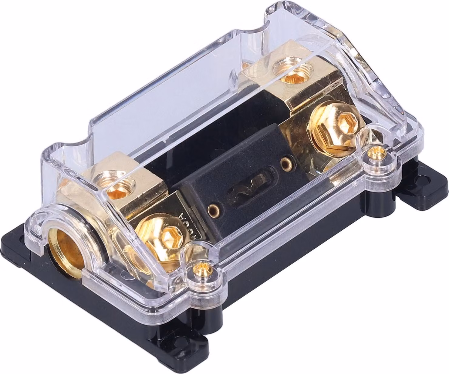 portafusibili AWG da 0/2/4 gauge 1 In Out Line Blocco ANL con 100 ampere per l'audio del bagagliaio dell'auto