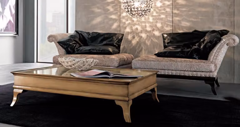 Luxus Stuhl Design Möbel Stühle Art déco Design Sessel Textil Wohnzimmer Lounge