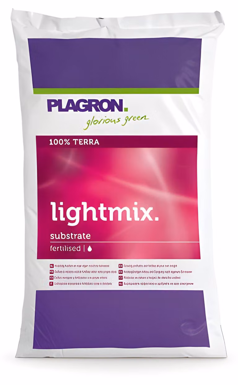 Plagron Light Mix 25L Terriccio Perlite Substrato per piante Pre-fertilizzato per growbox
