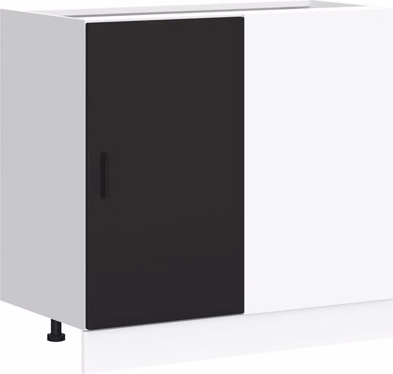 Mobile Base Lavello “Lyon” Nero in Legno Multistrato
