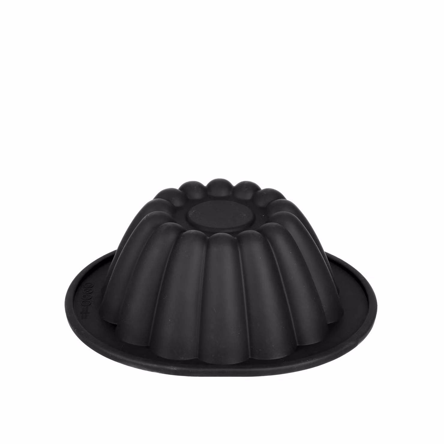 Stampo Bundt Cake rotondo Baker's Secret in silicone nero con bordo rinforzato, diametro 21 cm – 2
