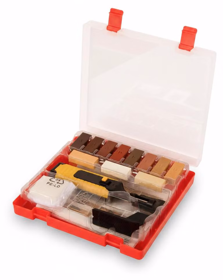 InAndOutdoorMatch - Kit di riparazione per legno - 17 pezzi