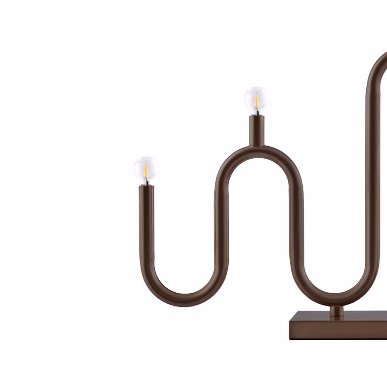 Globen Lighting Candelabro Noel 5, bronzo, larghezza 50 cm 5, Bronzo / Ottone antico, Metallo, Scandinavo