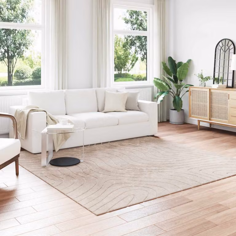 vidaXL Tappeto per uso interno ed esterno PALMERAS Beige 240 x 240 cm