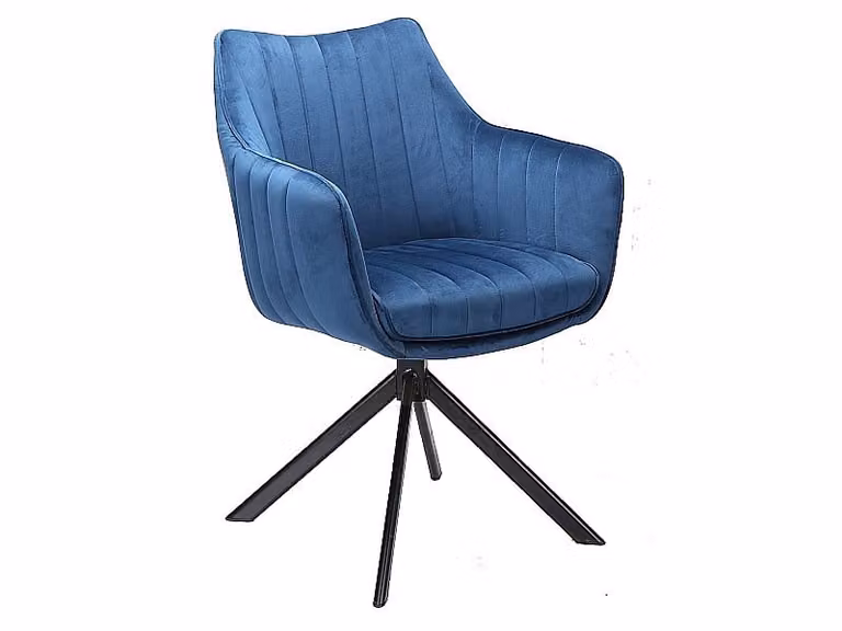 Sedia girevole OTO 1 - blu / nero