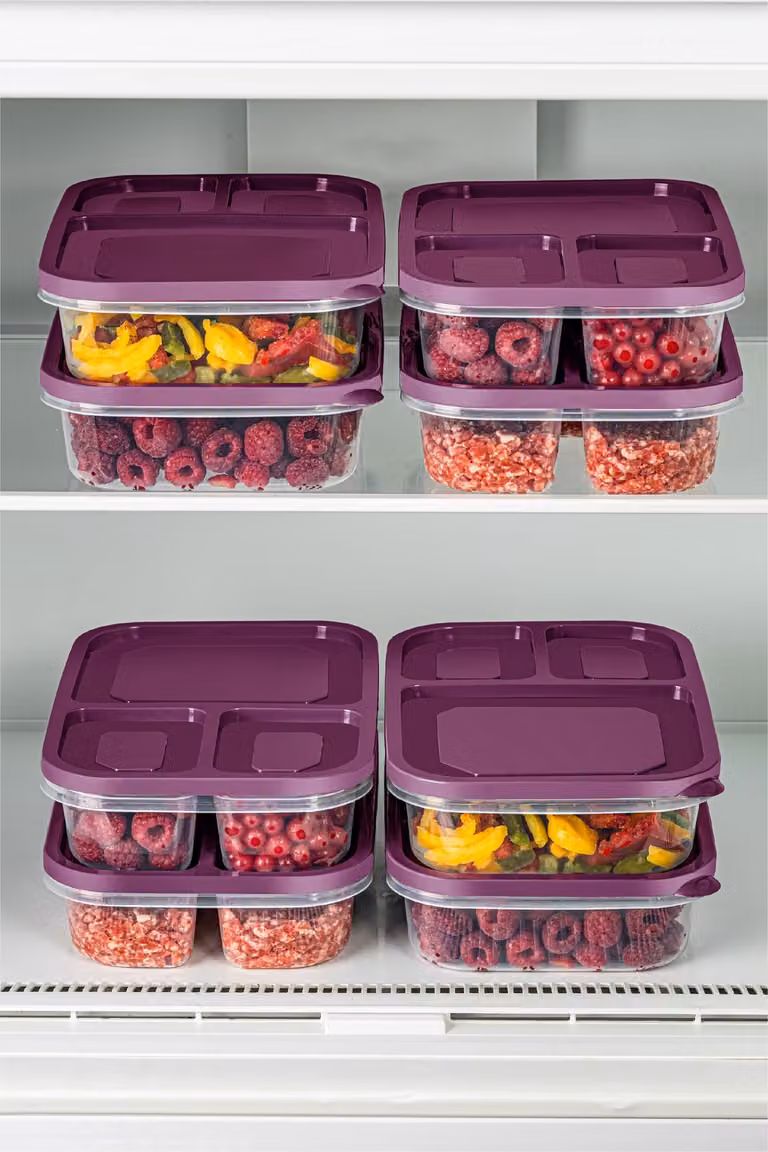 Hermia Concept, 8Lidkdrtgn1 - 18 - Purple, set di contenitori (8 pezzi), viola, 100% PLASTICA, 15 x 24 x 5 cm