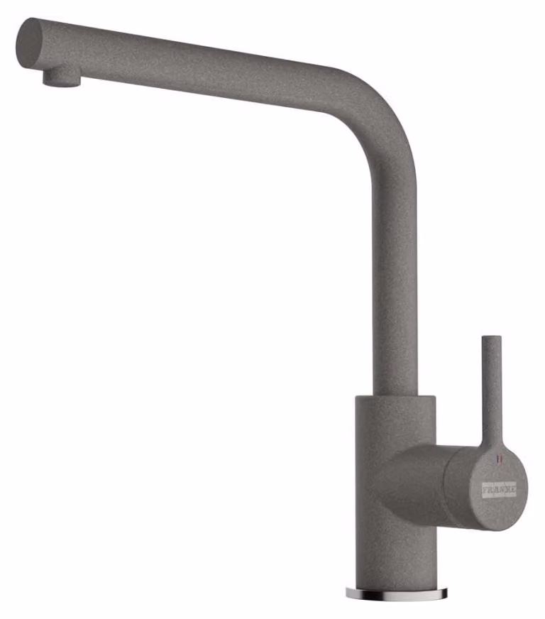 Miscelatore per cucina, colore grigio pietra, girevole, in ottone, confezione singola