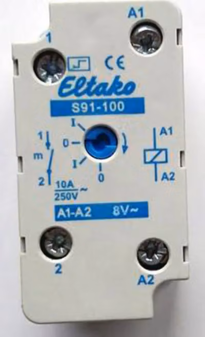 Interruttore a impulsi Eltako S91-100-8V