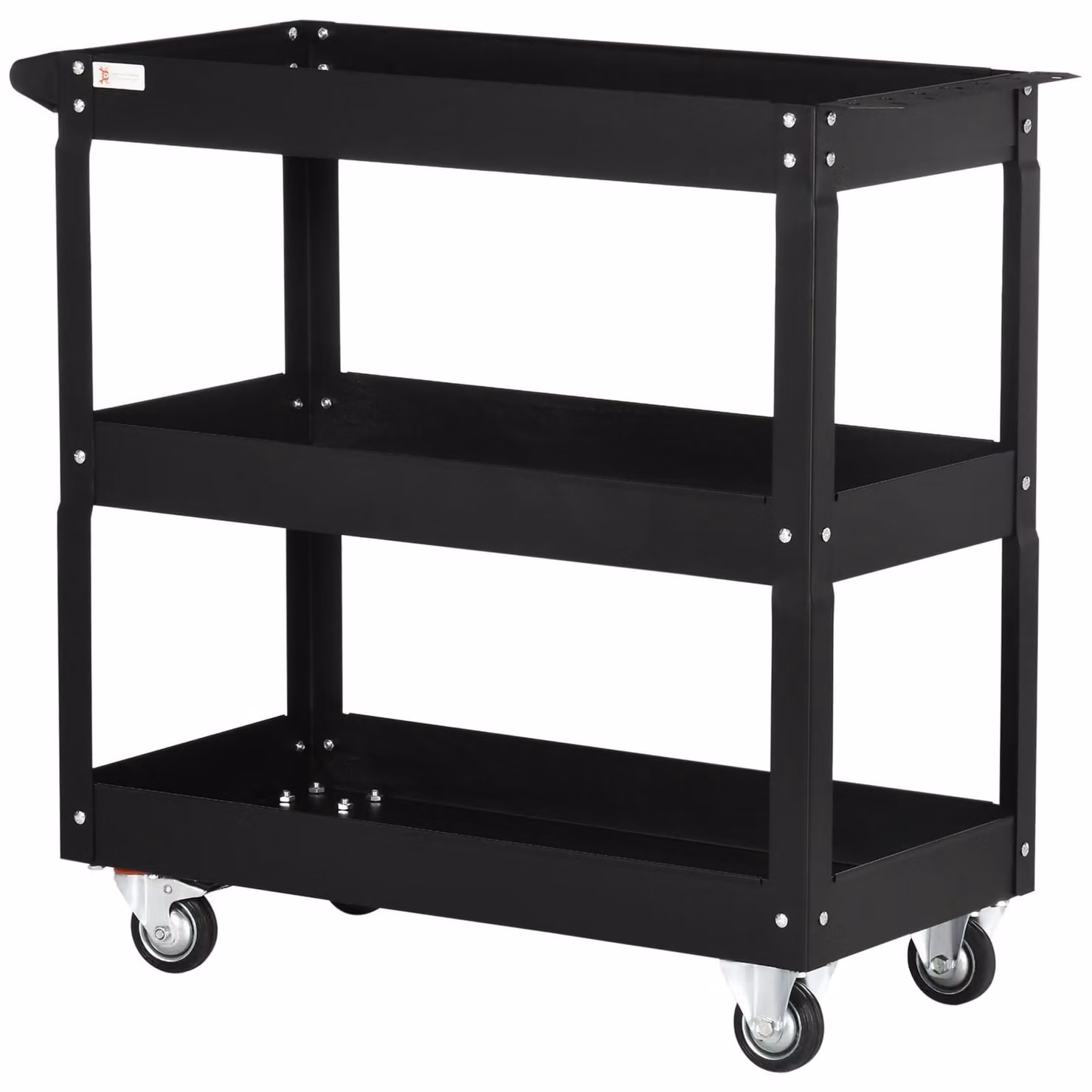 Carrello per utensili - Carrello portattrezzi - Carrello a 3 ripiani - Capacità di carico: 150 kg - Carrello in acciaio