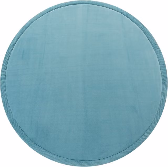 Tappeto rotondo lavabile per bambini Atami blu Diametro: 80 cm
