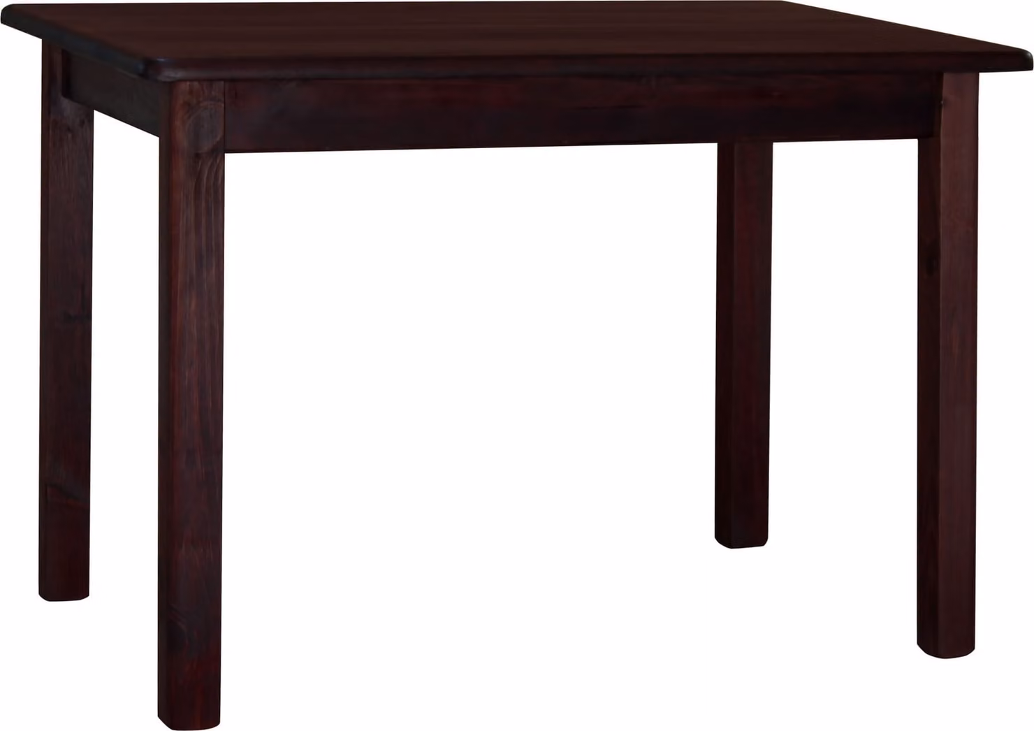 Tavolo in legno di pino massiccio nel colore noce 130 x 70 cm