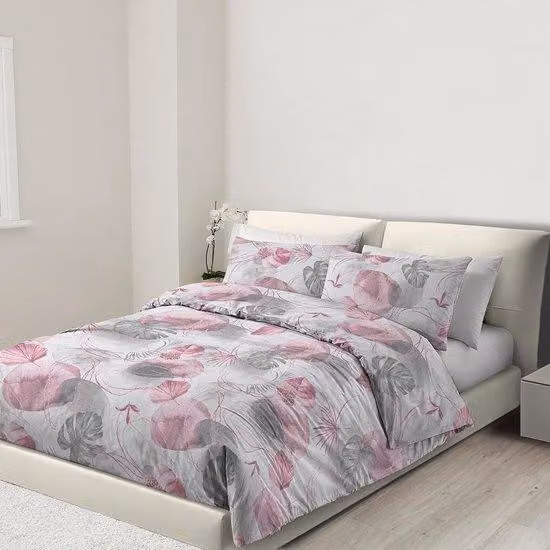Set di lenzuola in microfibra Ibenzoa® da 200x220 cm per letto matrimoniale, con cerniera e angoli rinforzati, 2 federe da 80x80 cm, ipoallergenico, morbido come la pesca, non necessita di stiratura