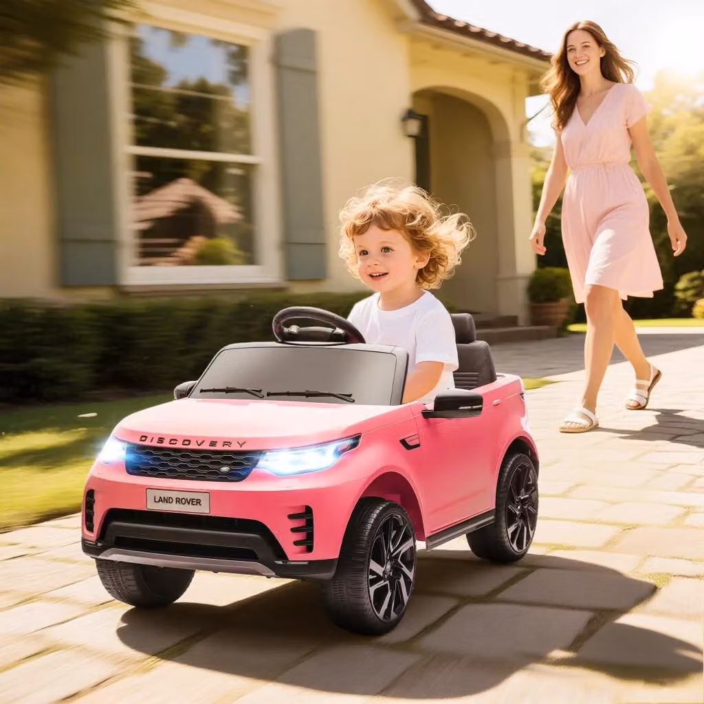 Macchina Elettrica per Bambini Land Rover Discovery 12V con Telecomando Rosa – 2