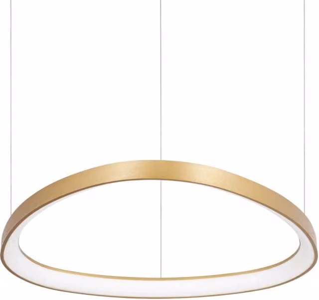 Lampada a Sospensione Gemini Led 47W Luce Calda Ottone Regolabile Ideal Lux