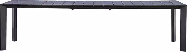 Tavolo da giardino allungabile moderno GIORDANOSHOP in alluminio antracite