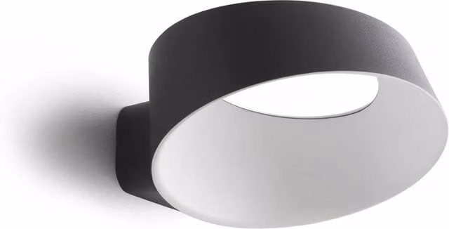 Applique LED Stilnovo Oxygen nera con luce up/down dimmabile