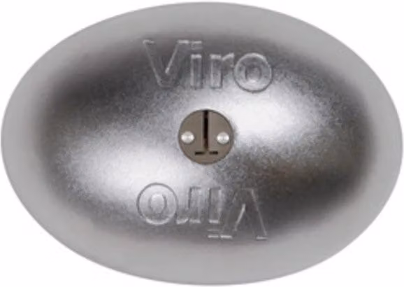Coppia di lucchetti Van Lock Ka Viro in acciaio inossidabile colore argento