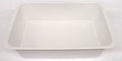Vaschetta per alimenti in melamina Vivenzi Produzioni Bianco L/P/H: 30 x 20 x 8 cm