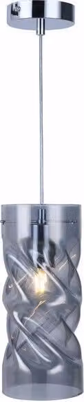 Lampada a sospensione Pia cromata 1xE27x60W in vetro, dimensioni: 120x12x12 cm, IP20 Reality