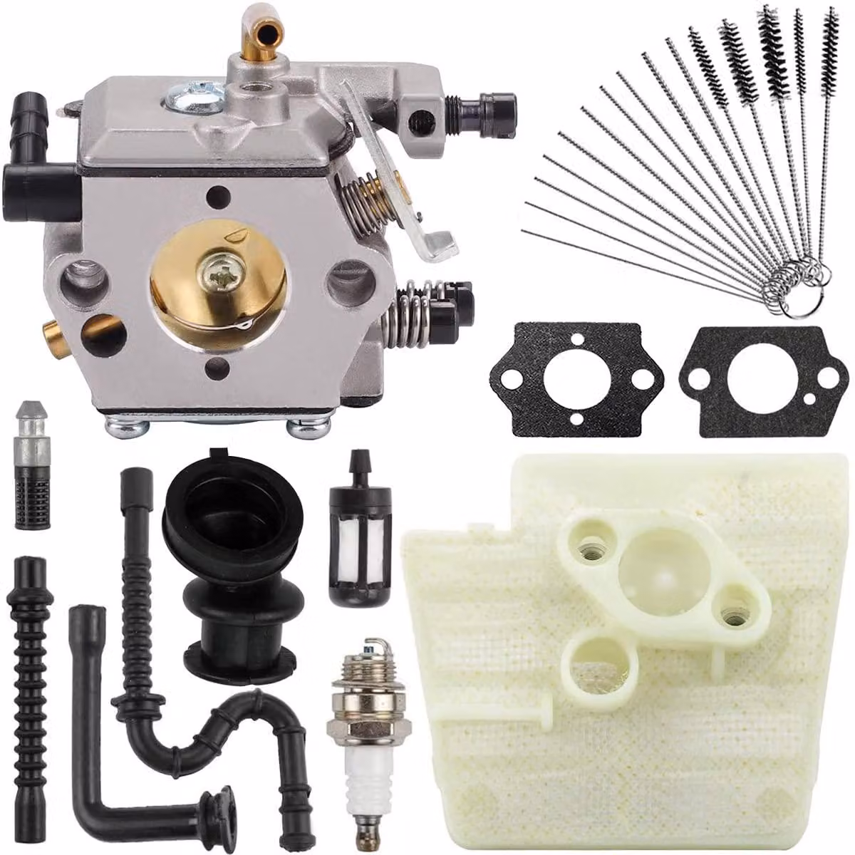 Carburatore per motosega STIHL 024, 026, 024AV, 024S, MS240, MS260 PRO - Filtro dell'aria e kit di manutenzione - Codice WA-NL-549