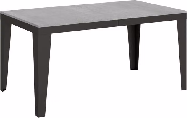 Tavolo allungabile 90x160/264 cm Flaris Evolution Cemento telaio Antracite