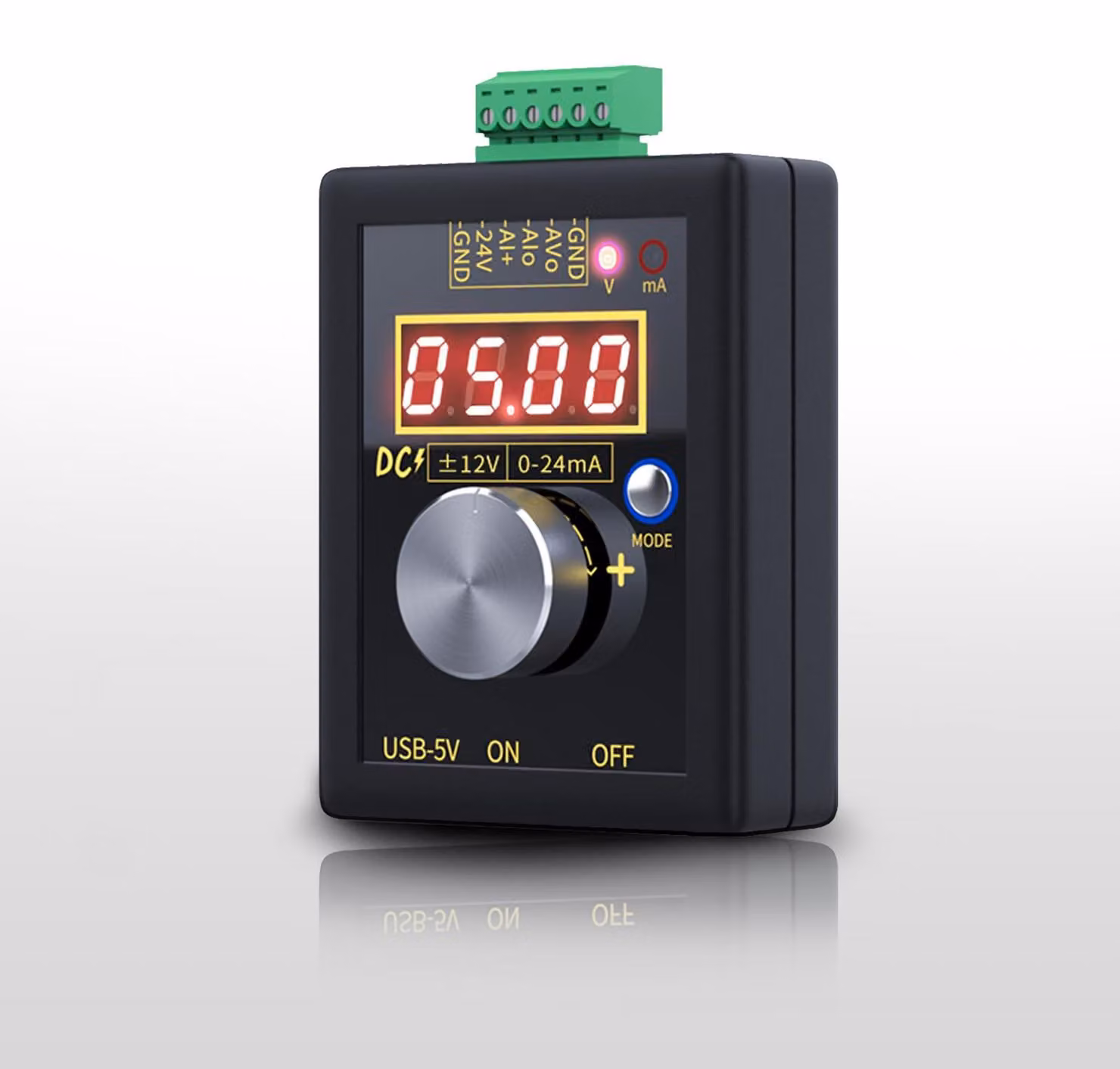 Generatore di segnali 0-22mA, 0-10V, digitale, portatile, con batteria