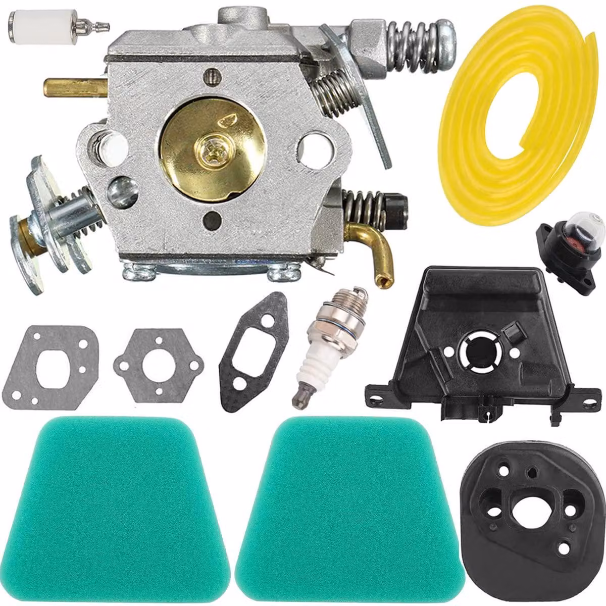 Kit filtro dell'aria per carburatore, compatibile con motoseghe Partner, McCulloch e Poulan - Codice WA-NL-742