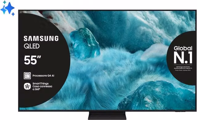 Samsung Smart TV QLED 4K UHD 55 pollici Black con sistema Tizen e connessione LAN – 2