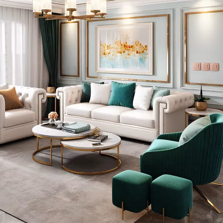 Dreisitzer Couch Polster Design Sofa 3er Sitz Sofas Zimmer Möbel Moderne Leder