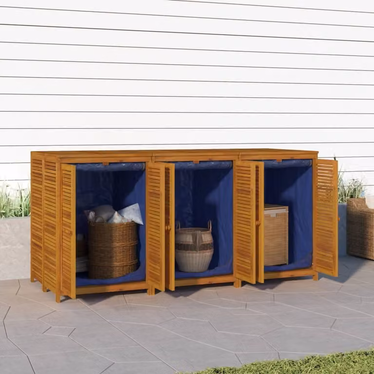 The Living Store Gartenbox 210x87x104 cm Massivholz Akazie