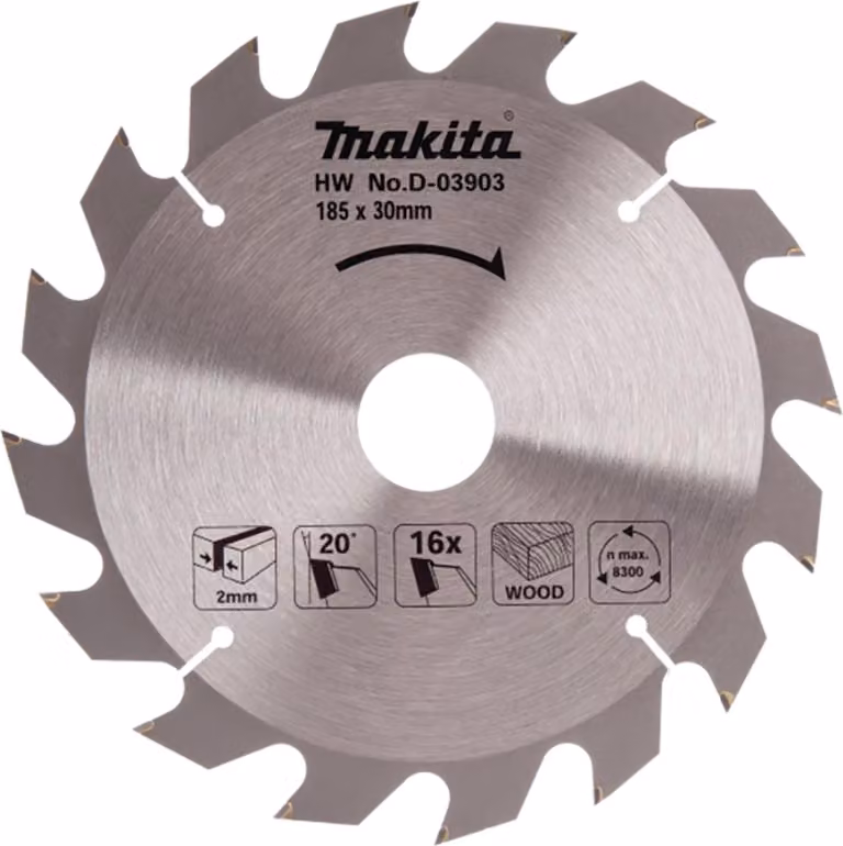 Lame in carburo per legno standard, per seghe circolari MAKITA