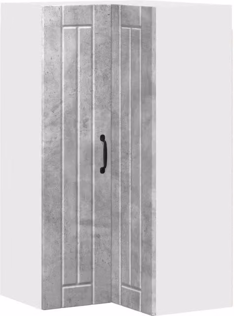 Armadio da cucina moderno con pratico spazio di archiviazione 57 x 57 x 100 cm in legno multistrato grigio cemento 02_0054174