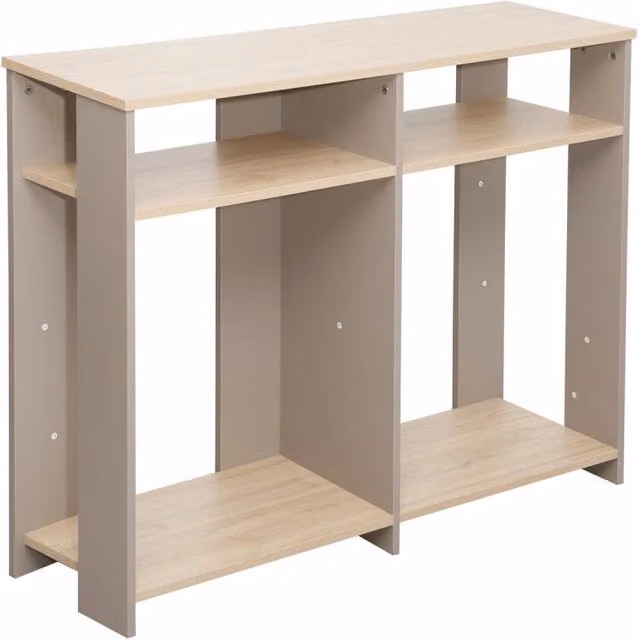 Consolle Baez Casa Collection Moderna in MDF Laminato Beige e Marrone L: 110 cm, P: 30 cm, H: 80 cm