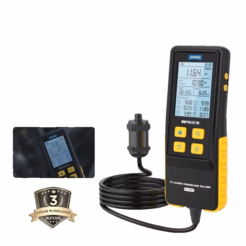 Tester di compressione motore, display digitale, ampio intervallo di pressione