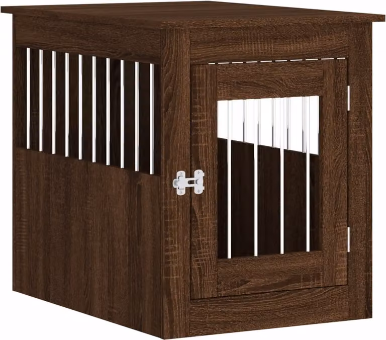 Gabbia Cani Arredamento Rovere Marrone 55x75x65cm Multistrato