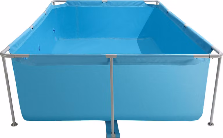 SucceBuy piscina con struttura rettangolare, 3000x2000x762 mm, piscina con struttura in acciaio, piscina fuori terra per il giardino, piscina da giardino con capacità di 3960 litri, adatta per 4-5 persone, blu