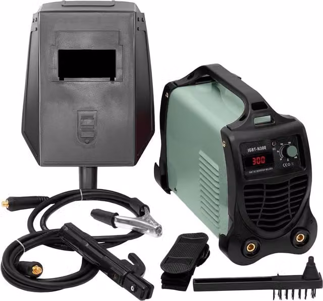 Saldatrice Inverter MMA Kombo in Corrente Continua Grigia con 5 Accessori
