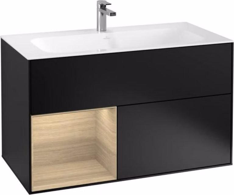 V&B vanity unit illuminazione a parete Finion 99,6x59,1 cm, Reg li Oa ven, bla m Lac