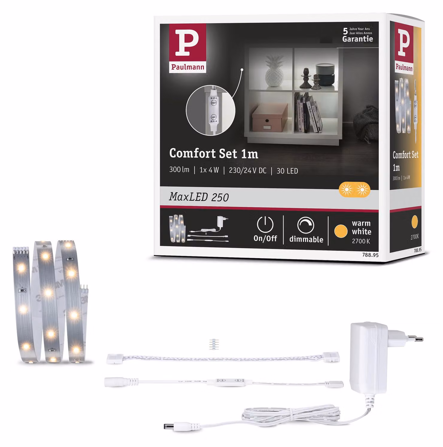Paulmann MaxLED 250: Striscia LED, set base "Regal Comfort"