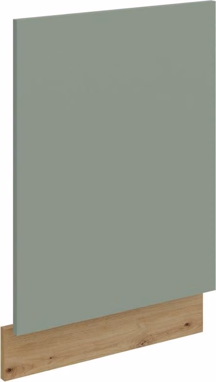 Sportello per lavastoviglie da incasso LUNARA - 45x57 cm, verde / rovere artigianale