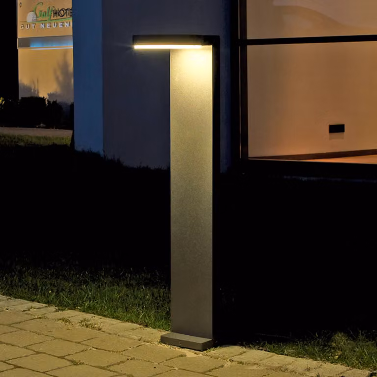 Albert Leuchten Lampioncino da giardino Tamar, Nero, Alluminio, Moderno, Lampada LED da esterni
