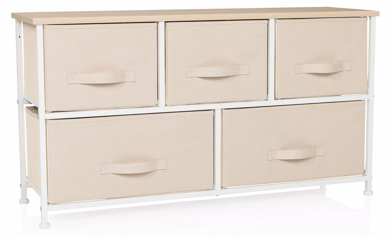 hjh LIVING Cassettiera con 5 cassetti FOLDAR Credenza mobile 55,0 x 100,0 x 30,0 cm
