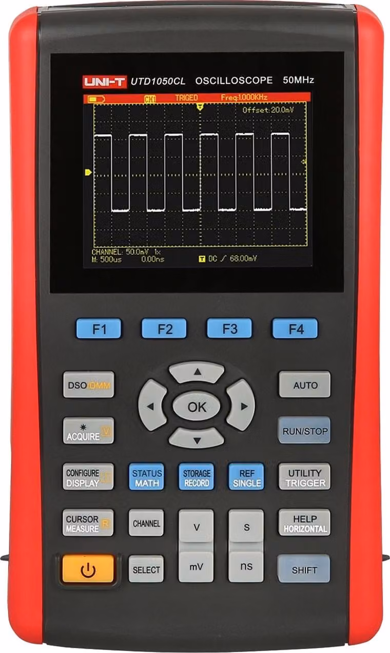 Oscilloscopio portatile UNI-T, UTD1025CL, 25 MHz, 200 MSa/s