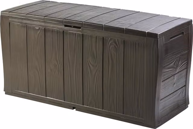 Baule da giardino Keter Sherwood effetto legno marrone L: 117 cm, P: 45 cm, H: 58 cm – 2