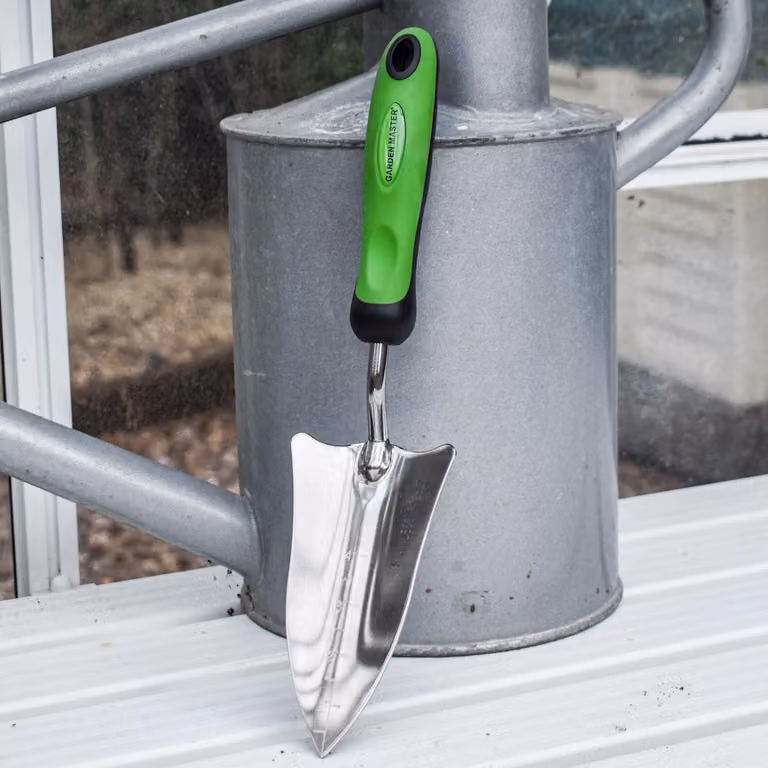 Forcella per piantine, in acciaio inossidabile, con manico ergonomico, utensile manuale, confezione singola, per lavori di giardinaggio