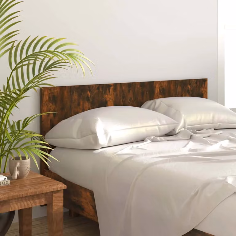 Testiera Letto vidaXL in Legno Multistrato Rovere Fumo, L 160 cm x H 80 cm x P 1,5 cm