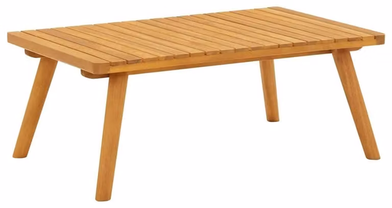 Tavolo da salotto da giardino in legno di acacia massello, color marrone