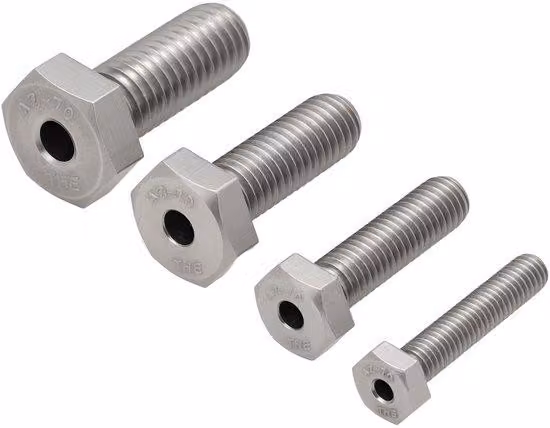 Set di bulloni in acciaio inossidabile M6/M8/M10/M12 - Set di dieci bulloni - Testa esagonale - Resistente alla corrosione