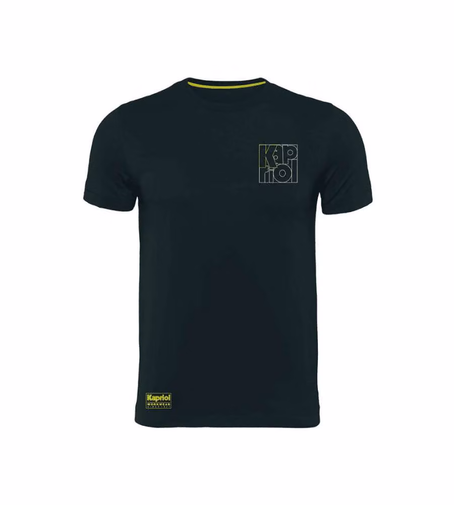 Kapriol T-Shirt da Lavoro Enjoy Cotone Traspirante Nero TG.XL
