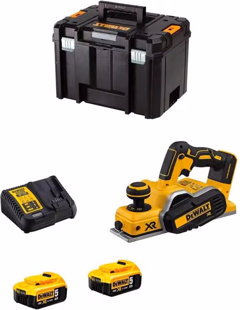 Pialleto DeWalt DCP580P2T Giallo con 2 batterie da 5,0 Ah e caricabatterie DCB115 e sistema TSTAK VI